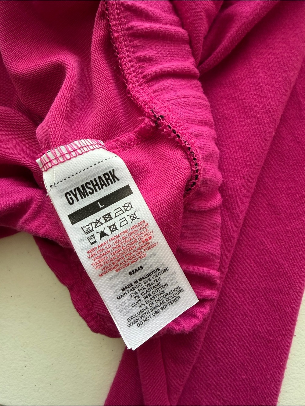 Gymshark Pippa Training Pullover Dragon Pink Quarter Zip Size L - Picture 5 of 7